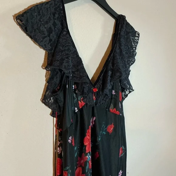 Free People Warm Heart Floral Midi Dress - Size L - Picture 2 of 7